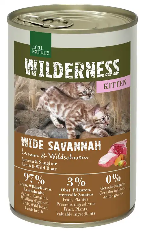 REAL NATURE WILDERNESS Kitten Wide Savannah 400 g Beliebt