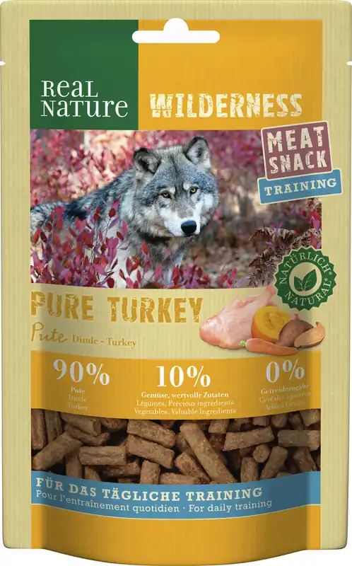 REAL NATURE WILDERNESS Meat SnackTraining Turkey 150 g Bestpreis