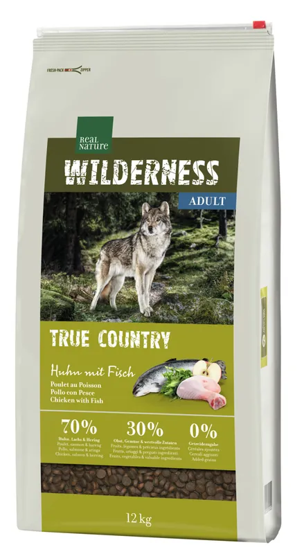 Top-Angebot REAL NATURE WILDERNESS Pure Adult Huhn und Fisch 12 kg
