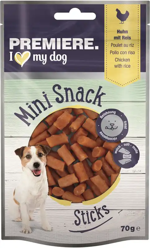 PREMIERE Mini Sticks Huhn mit Reis 70 g Preiswert