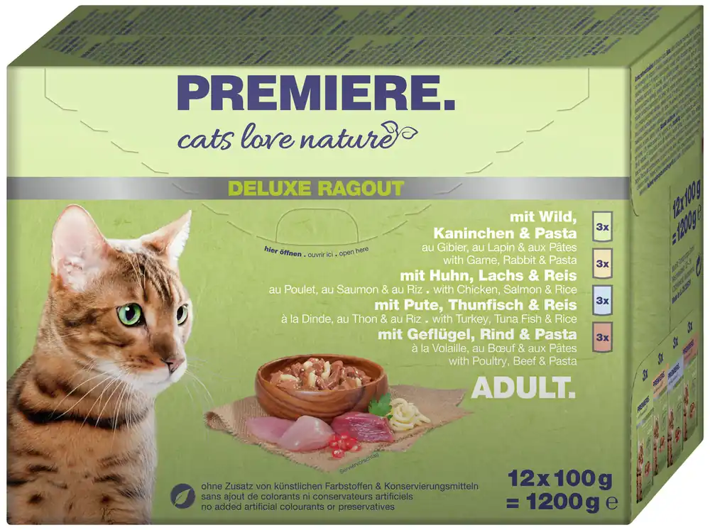 PREMIERE Ragout Adult Wild, Huhn und Pute 12 x 100 g Günstig