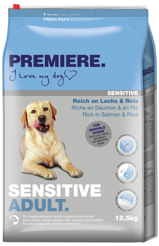 PREMIERE Sensitive Adult Lachs mit Reis 12,5 kg Markenprodukt