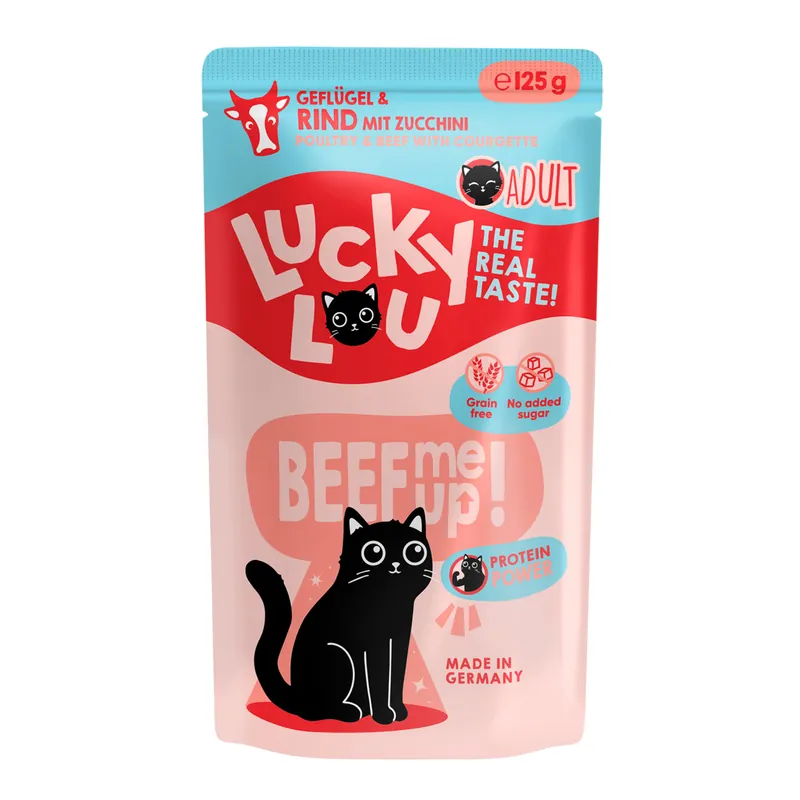 Lucky Lou Adult Geflügel & Rind 125 g Neue Kollektion