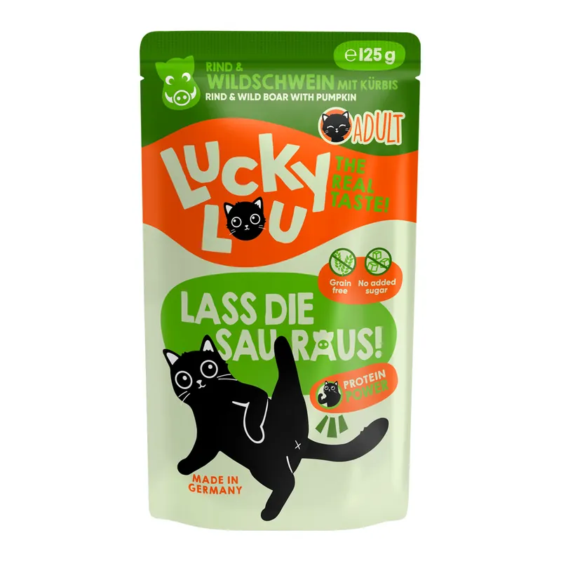 Lucky Lou Adult Rind & Wildschwein 125 g Preisknaller