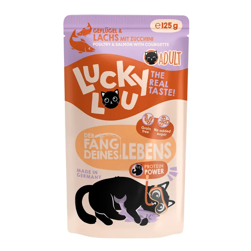 Lucky Lou Lifestage Adult Geflügel & Lachs 125 g Kracherpreis
