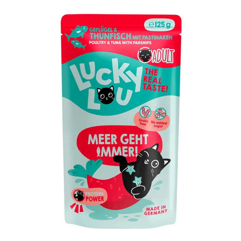 Billig Lucky Lou Lifestage Adult Geflügel & Thunfisch 125 g