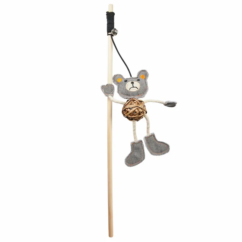 Sichere Zahlung ebi Canvas Spielangel Bär 40 x 11 x 3 cm braun