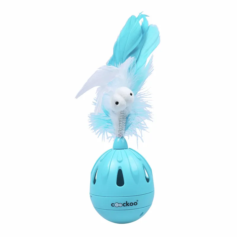 COOCKOO Katzenspielzeug Tumbler 19,5 x 7 cm blau Meistverkauft