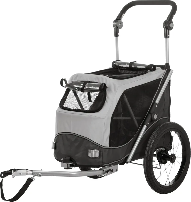 Meistverkauft TRIXIE Fahrrad-Anhänger faltbar grau/schwarz M (63 x 95 x 90 Centimeter)