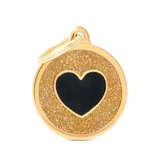 Top-Seller MY FAMILY Gold Big Glitt Circle Herz