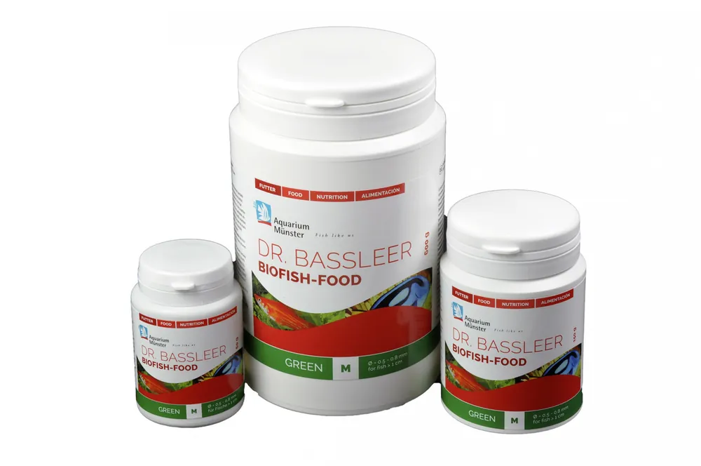 Neu Dr. Bassleer Biofish Food Green Fischfutter M 60 g