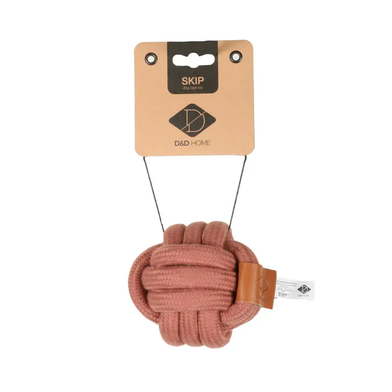 Billig D&D Cotton DogToy Skip Ball S 9,5 cm rosa