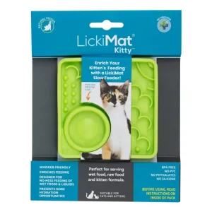LickiMat Kitty grün 10 x 10 cm Geprüft