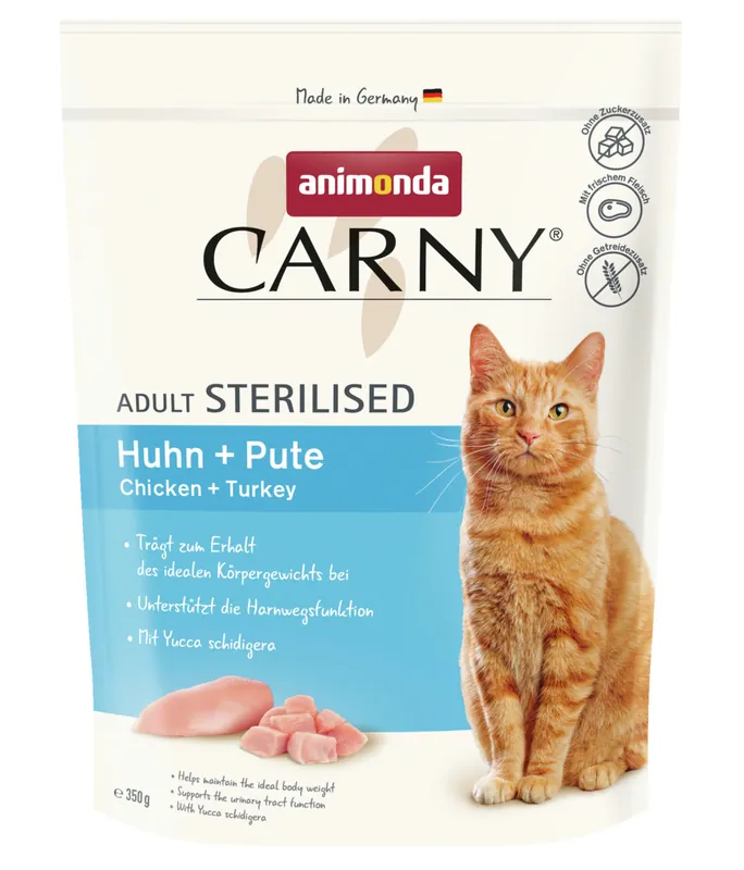 Markenprodukt animonda Katze Carny Trocken Sterilised Huhn & Pute 350 g