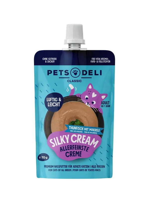 Heißes Angebot Pets Deli Silky Cream Thunfisch mit Makrele 70 g