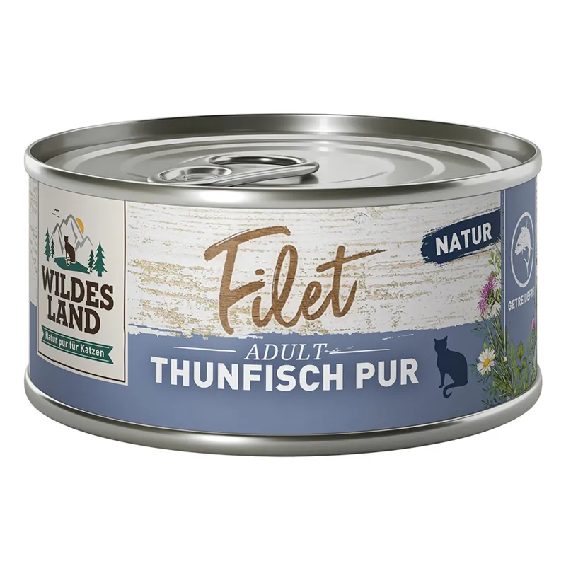 WILDES LAND Katze Filet Thunfisch pur 80 g Neuheit