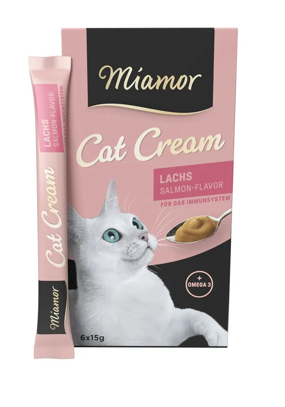 Markenware Miamor Cat Snack Lachs Cream 6 x 15 g