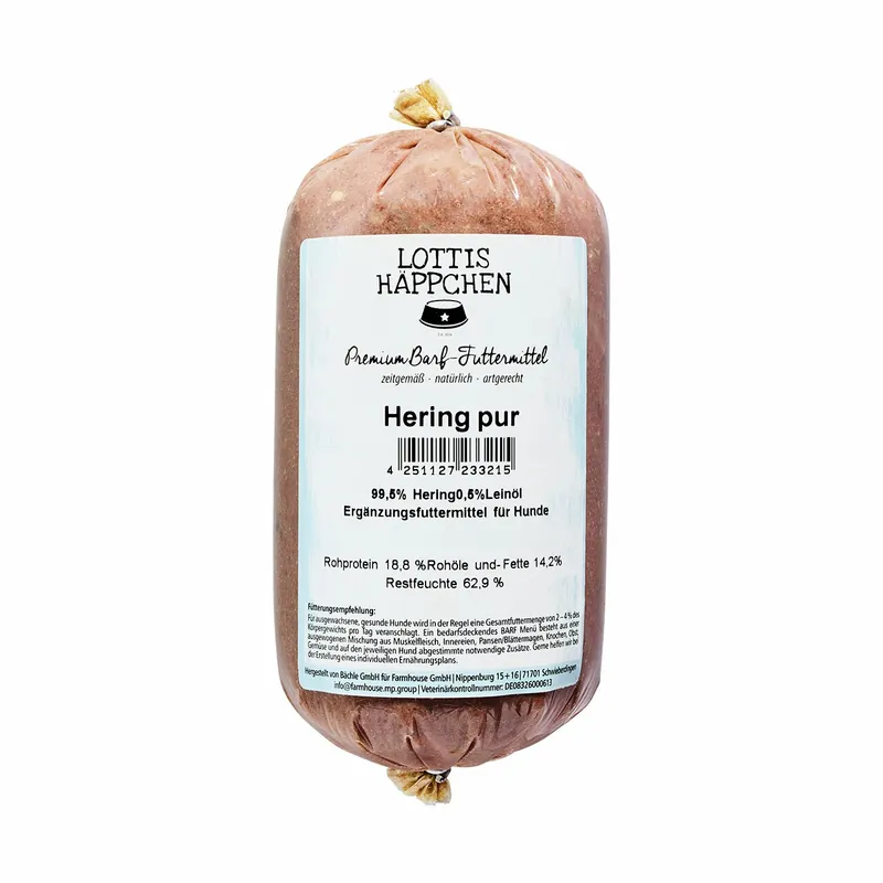 Meistverkauft Sparpaket 5 x 500 g LOTTIS HÄPPCHEN Hering Pur