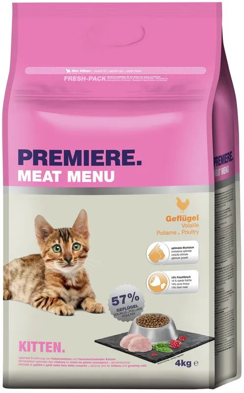 Neue Ware PREMIERE Kitten Geflügel 4 kg