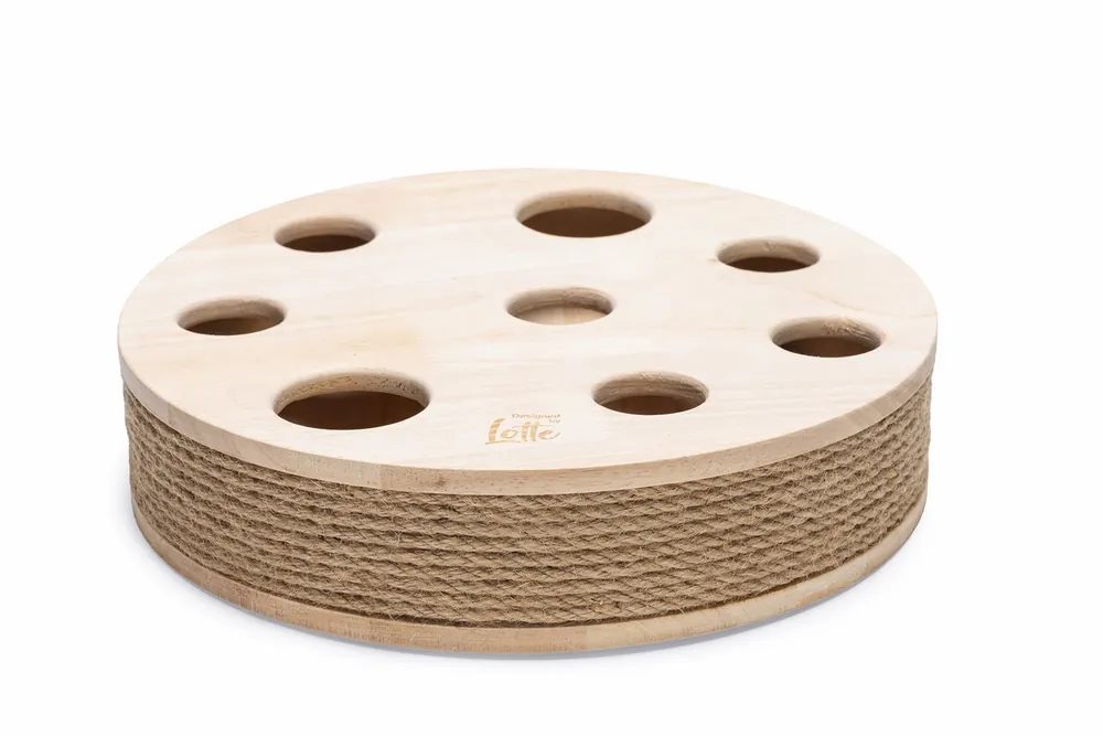 Designed by Lotte Katzenspielzeug Raya Holz braun 31 x 31 x 7 cm Billig