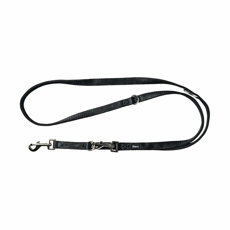 Allpets Extended Leine doppelt M-L 2 m / 20 mm schwarz Geprüft