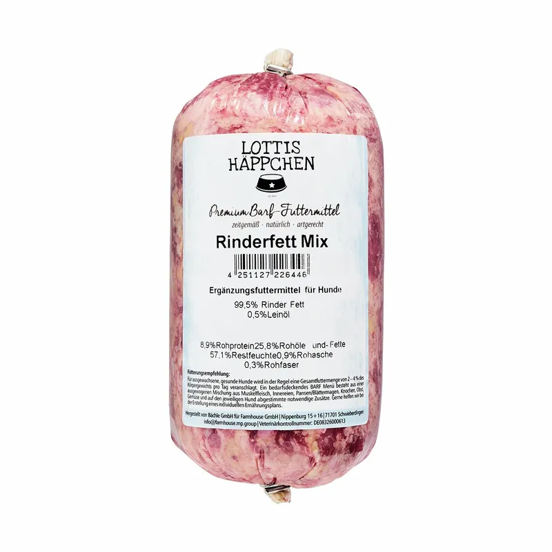Sparpaket 5 x 500g LOTTIS HÄPPCHEN Rinderfett Mix Top-Seller
