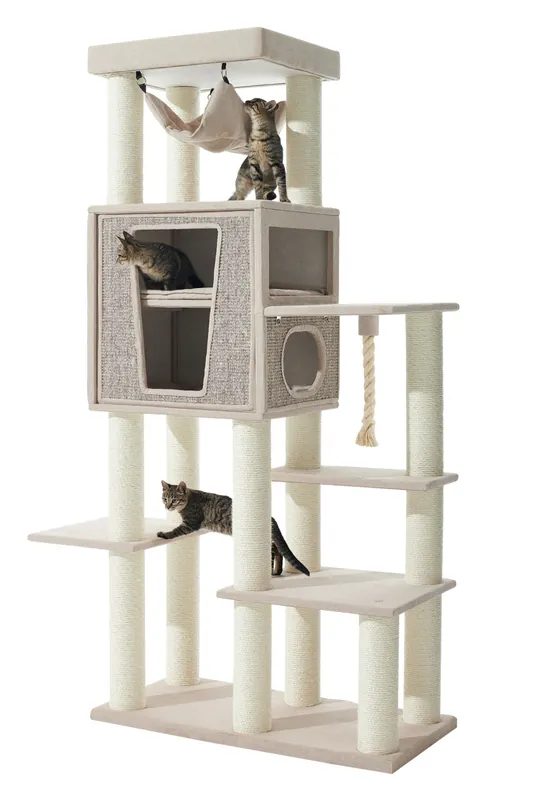 Neuheit Nobby Kratzbaum Kasil 100 x 50 x 203 cm cream
