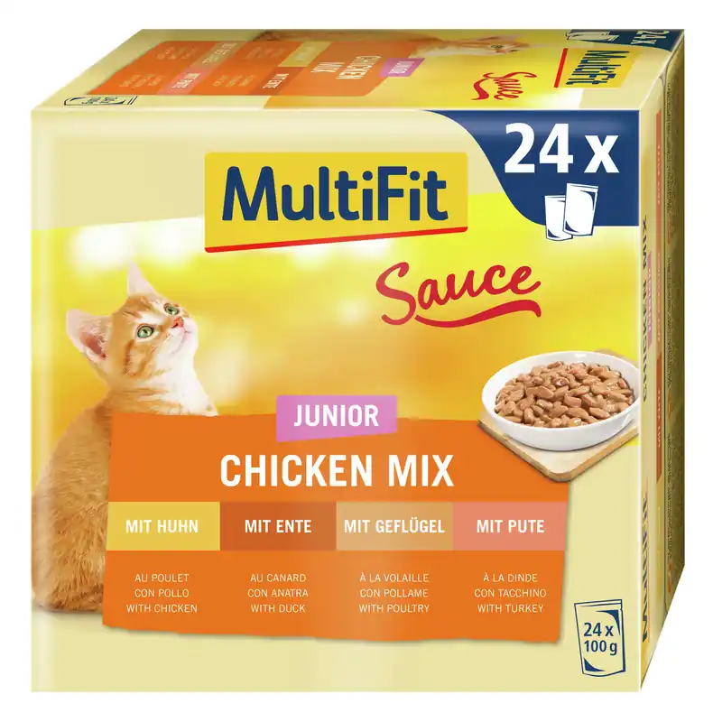 Nur Heute Multifit Junior Sauce Chicken Mix 24x100 g