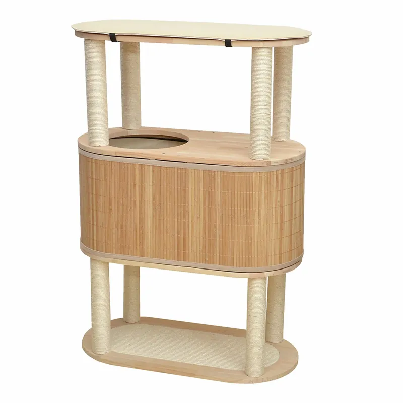 ebi Kratzbaum Bamboo Tori 78 x 39 x 113 cm beige Wochenendangebot
