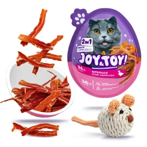 Heißes Angebot JOY&TOY! Feine Häppchen Ente + Spielzeug, Katze