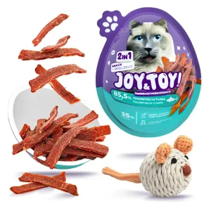 Rabatt JOY&TOY! Thunfisch Chips + Spielzeug, Katze