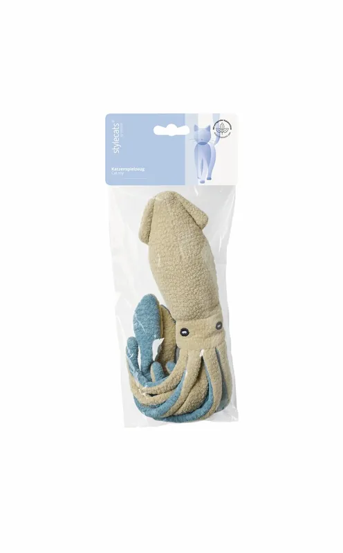 Stylecats Katzenspielzeug Natal Tintenfisch beige/blau Schneller Versand