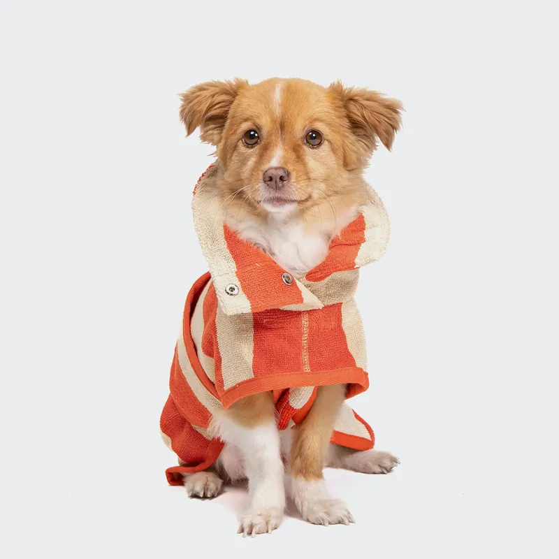 Sonderangebot CLOUD7 Hundebademantel Wannsee Stripes 3