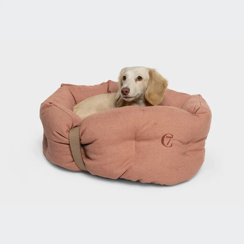 CLOUD7 LTTL Snoozy Linen Mix Hundebett Dusty Rose S Beliebt