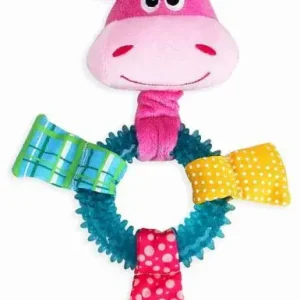 Rabatt Pawise Hundespielzeug Puppy Hippo Pink