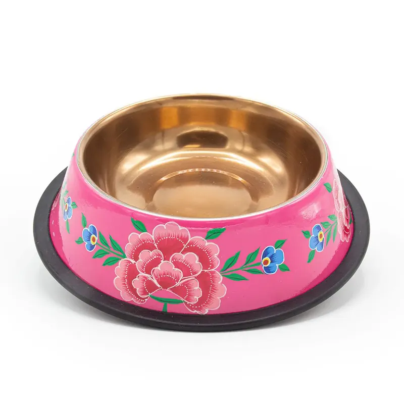 Neu Im Sortiment DWAM Hundenapf Flower Fest Pink