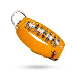 Jetzt Bestellen MALUCCHI Halsband Petra Sahara 4 cm 60