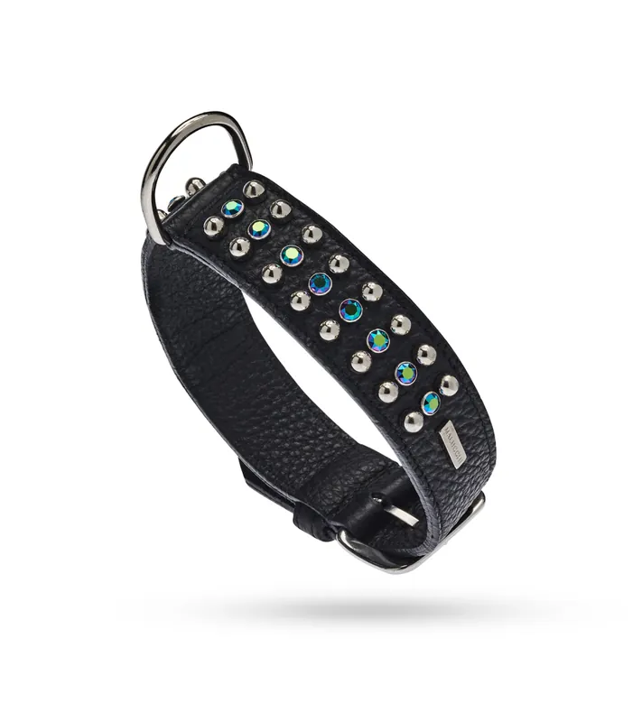 MALUCCHI Halsband Bright Schwarz 4 cm 60 Markenprodukt