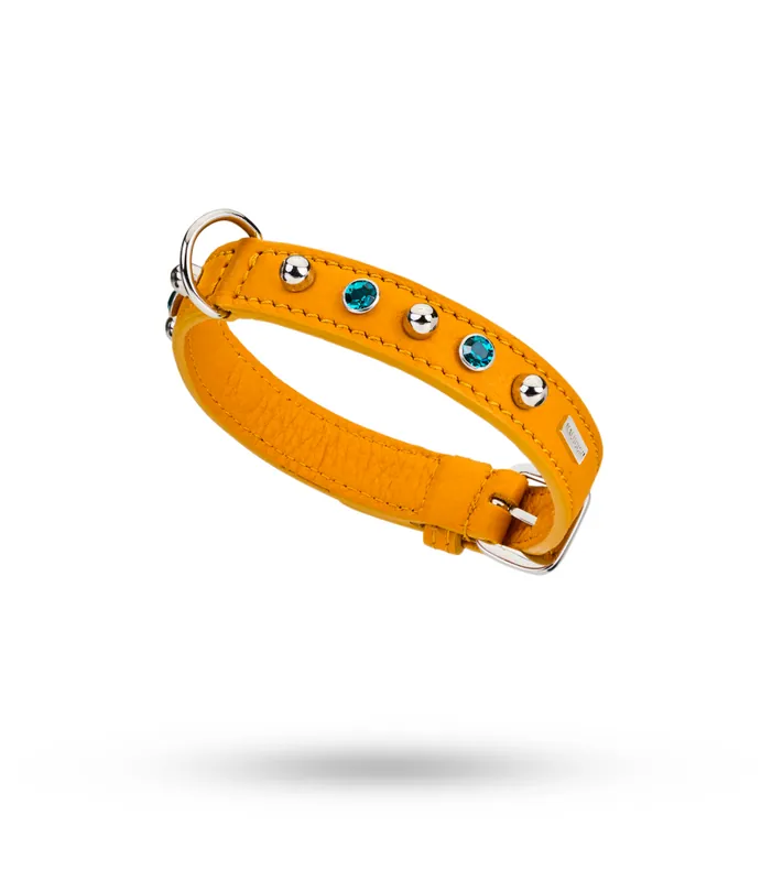 MALUCCHI Halsband Bright Sahara 2 cm 35 Ausverkauf