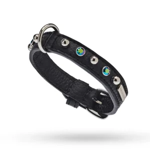 MALUCCHI Halsband Bright Schwarz 2 cm 35 Neu