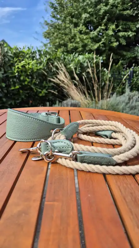 Neue Kollektion hundewerk Hundeleine Nautic Rope Salvia 200 x 1.2 cm
