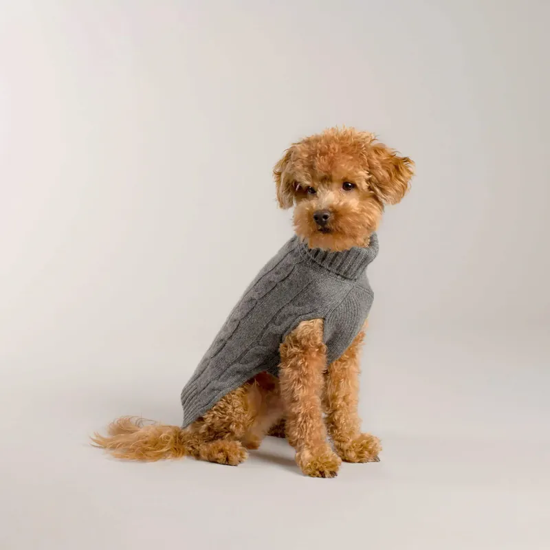 Lord Lou Hundepullover Brunello Kaschmir Grau 8 Saisonangebot