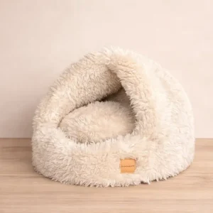 hundewerk Hundebett Iglo Zottel Creme S Echt