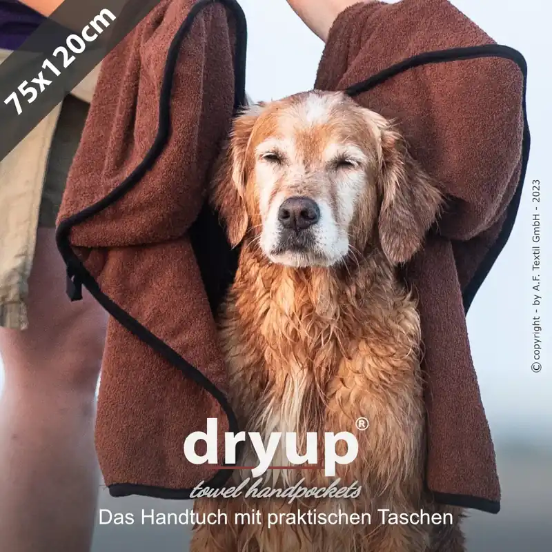 actionfactory dryup® Towel Handpockets Braun Günstig