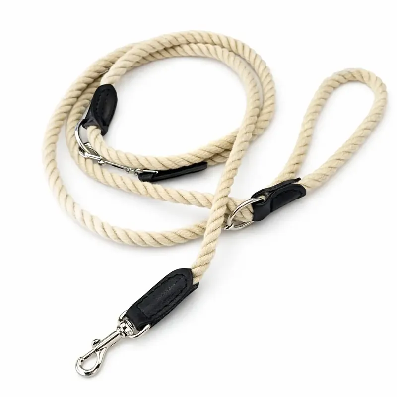 Ausverkauf hundewerk Hundeleine Nautic Rope Schwarz 200 x 1.2 cm