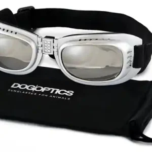 Angebot Dogoptics Hundebrille Biker Silver/Mirror S